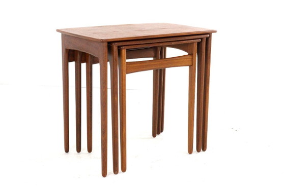 Svend Åge Madsen Nesting Tables Vintage Deens Teak – Svend Age Madsen, Bijzettafels, Wood (photo 9 of 22)