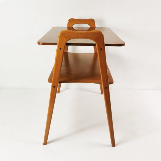 Modernistische bijzettafel, Duitsland, jaren 60. – Wood (photo 5 of 12)