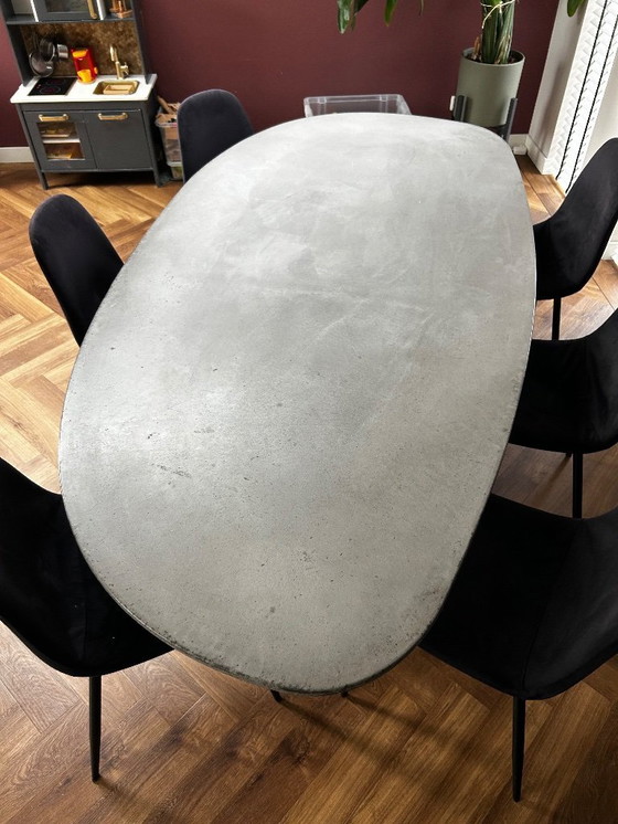 Image 1 of BOGARD Esstisch, organische Form/Felsbrockenform, 220 x 110