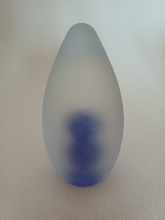 Strömbergshyttan – Escultura artística en vidrio azul – Studio Glas – Escandinavo – Suecia (photo 3 of 5)
