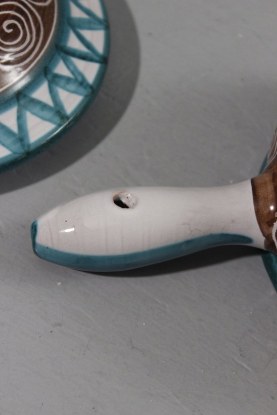 Image 1 of Robert Picault in Vallauris – Gemüsefonduetopf mit Deckel, 31 cm, Frankreich, 1950er Jahre