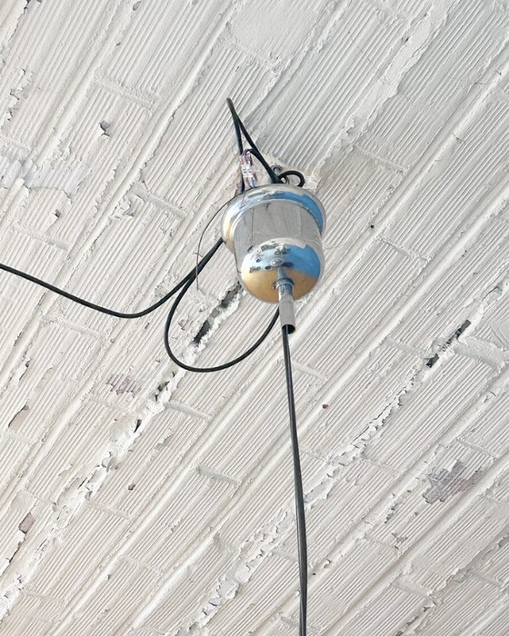 Image 1 of “Saturn” ophanging in chroom en opaalglas