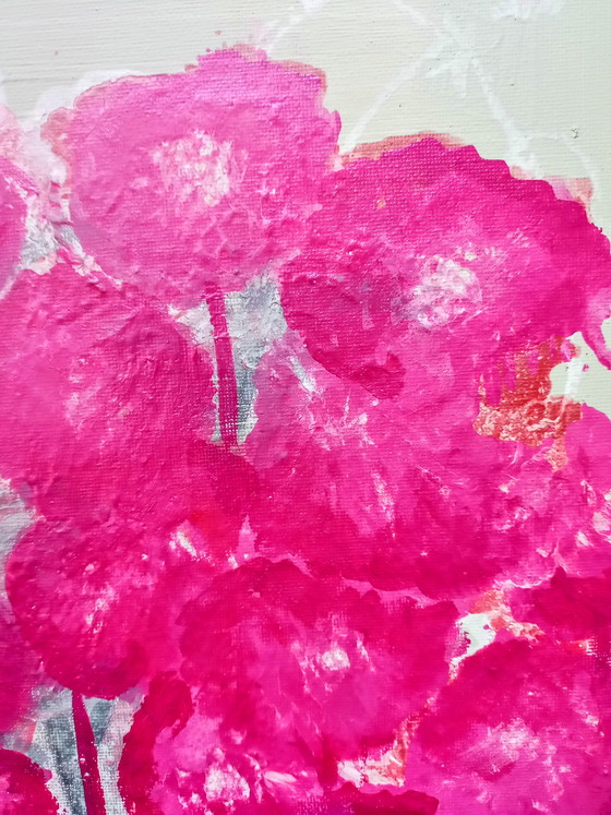 Image 1 of T van Steenbergen « Reste avec moi », nouvelle peinture acrylique