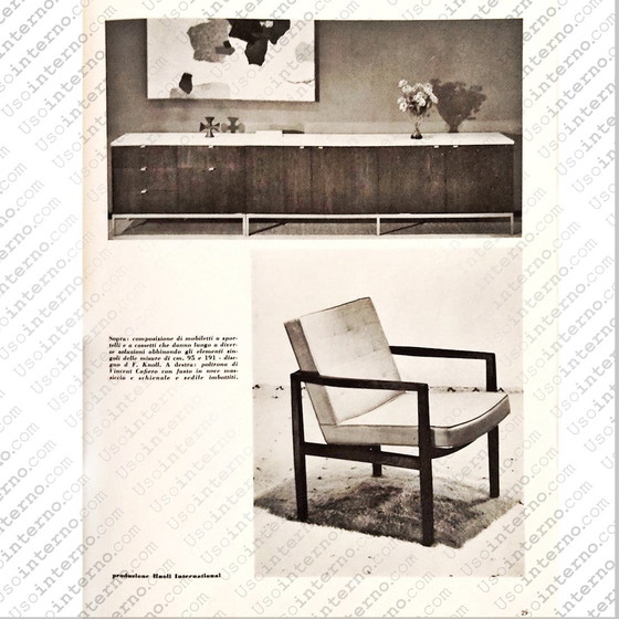 Image 1 of Desk Sideboard by Florence Knoll for Knoll International, 1960s
