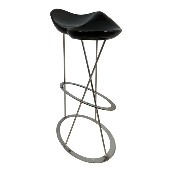 Image 1 of Marco Maran - Tabouret de bar Modèle : The Stones - Maxdesign - Siège Noir Minuit