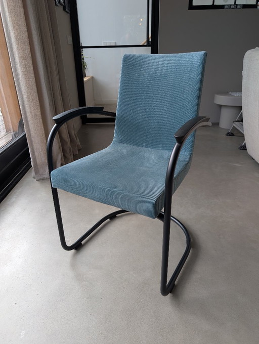 6x Gispen Today 412 RH Stuhl – eetkamerstoelen, Metal, Plastic