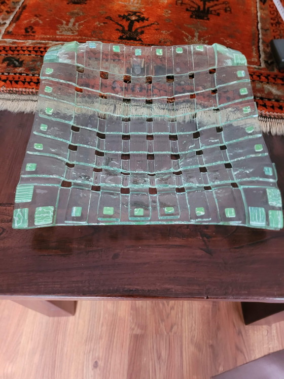 Image 1 of Design geflochtene Obstdekoschale Farbe Hellgrün.