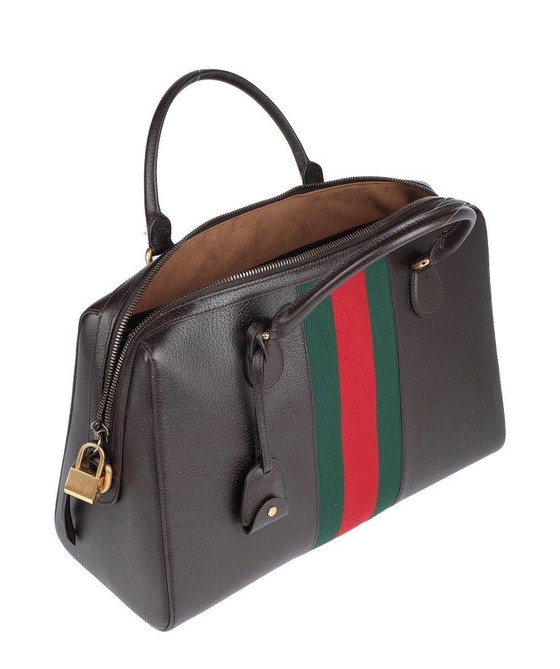 GUCCI middelgrote Mega Web Tote Bag – Top handle tassen, Kalfsleer (photo 2 of 14)
