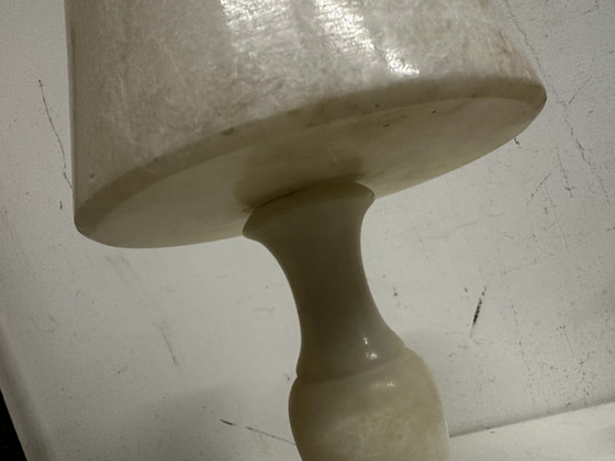 Image 1 of Vintage 70's Alabaster Lamp H 39 Cm