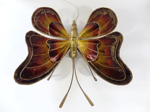Applique murale en forme de papillon, Henri Fernandez