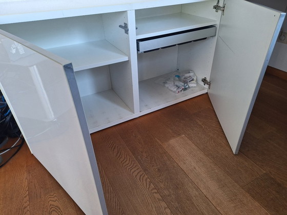 Image 1 of White storage cabinet