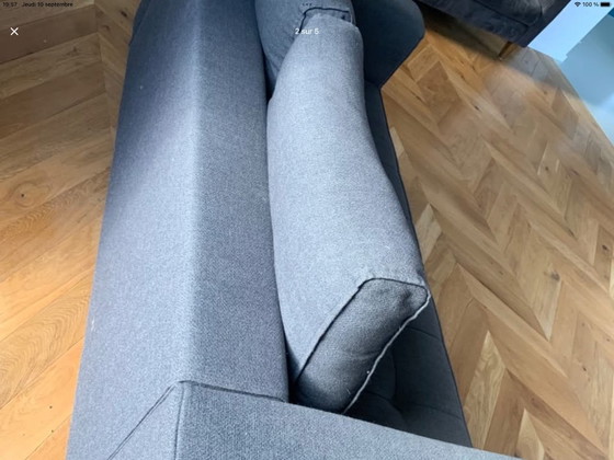 Kilt Sofa aus Touareg-Stoff 190cm / 84cm – Zanotta, Textile (photo 4 of 5)