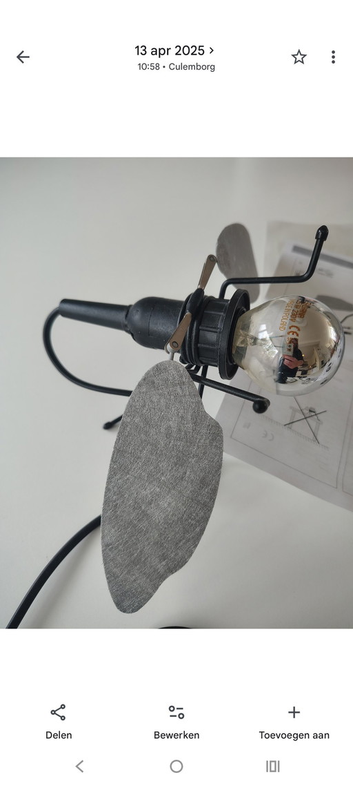 Oligo Mademoiselle Filou lampe à pince mouche