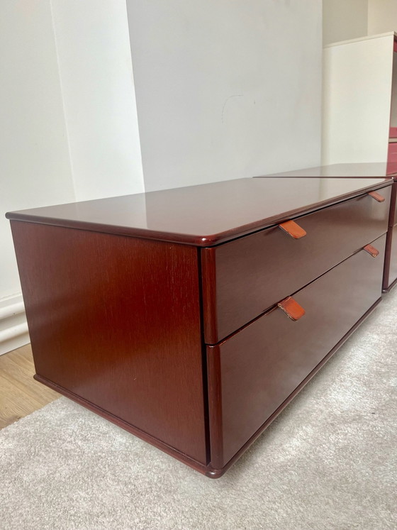 Set of 2 Interlübke MUTARO Chests of drawers – Peter Maly (1979) – Chest of drawers, Leather, Metal (photo 4 of 10)
