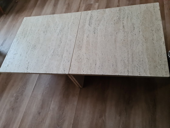 Image 1 of Travertine coffee table vintage