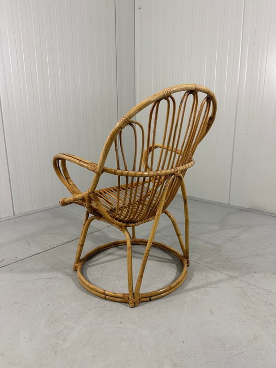 Image 1 of Silla de ratán Rohé Noordwolde años 60