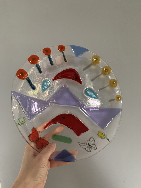 Image 1 of Glass design bowl glass art Greet Soppe Netherlands