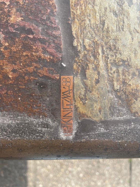 Image 1 of For sale: set of 2 Brutalist coffee tables by Paul Kingma