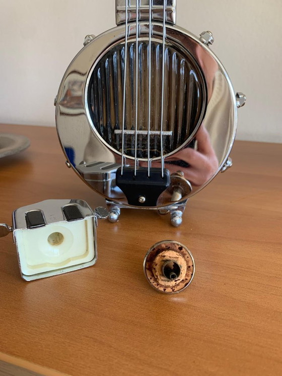 Image 1 of Zeldzame vintage karaf uit de jaren 50 in de vorm van een banjo