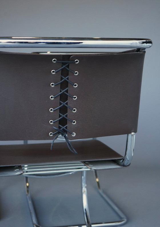 Image 1 of x4 Freischwinger MR 10 im Stil von Ludwig Mies van der Rohe, 1990er Jahre