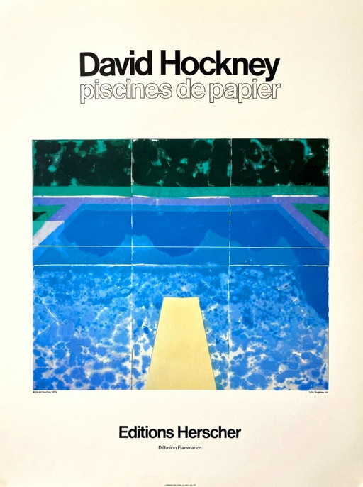 David Hockney - Piscines de Papier 1980 Print Artwork – giclee prints, Paper