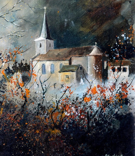Un villaggio nelle Ardenne belghe – P. Ledent, Arte, Tela (photo 4 of 5)