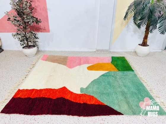 Image 1 of Handgeknüpfter, farbenfroher Berberteppich, 300 cm x 200 cm