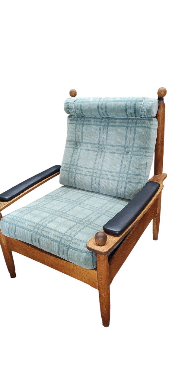 Image 1 of Mid century oak lounge armchair 1960s