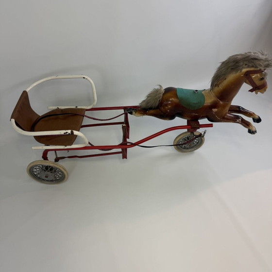 Torck pedal sulky with horse – Garden accessories, Metal, Rubber (photo 12 of 18)