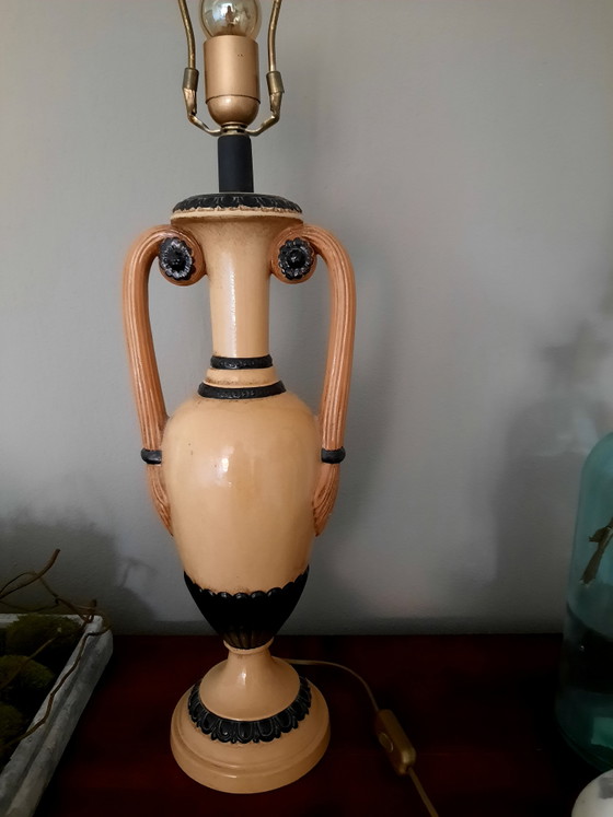 Beautiful large Kullmann earthenware light-sealed table lamp – Ceramic (photo 8 of 9)