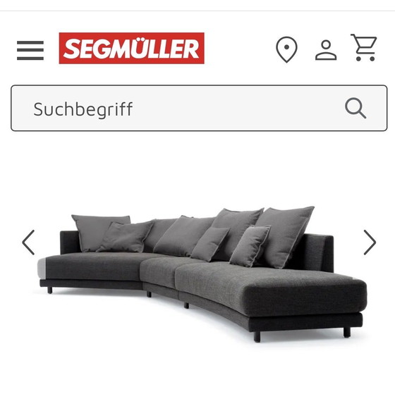 Image 1 of Rolf Benz Ecksofa Onda 005 schwarzgrijs Designersofa