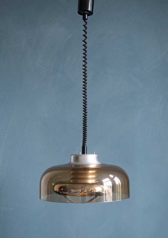 Image 1 of Lampe suspendue Mid Century Space Age par Herda