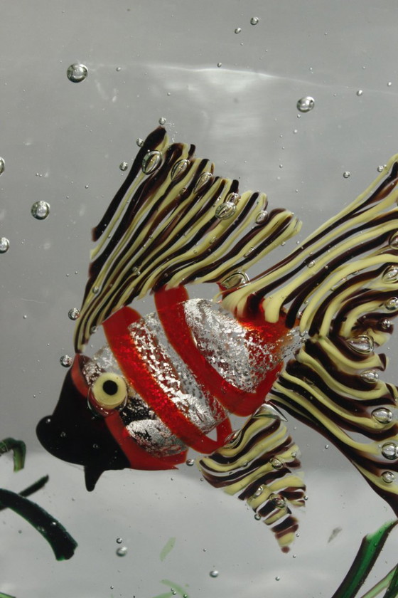 Image 1 of 5.5 Kg Large Aquarium sculpture Alfredo Barbini Cenedese blown glass Murano 1970s