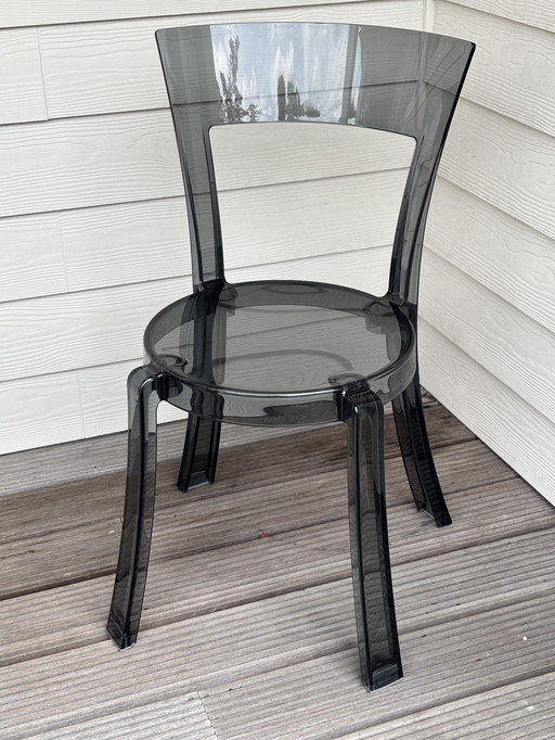 4 Chaises Carbonate Anthracite IKEA ZGAN