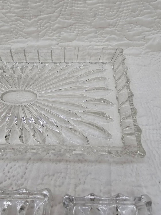 Plat Compartimenté Ancien en Cristal Art Déco – Art de la table, Crystal, Glass (photo 4 of 5)