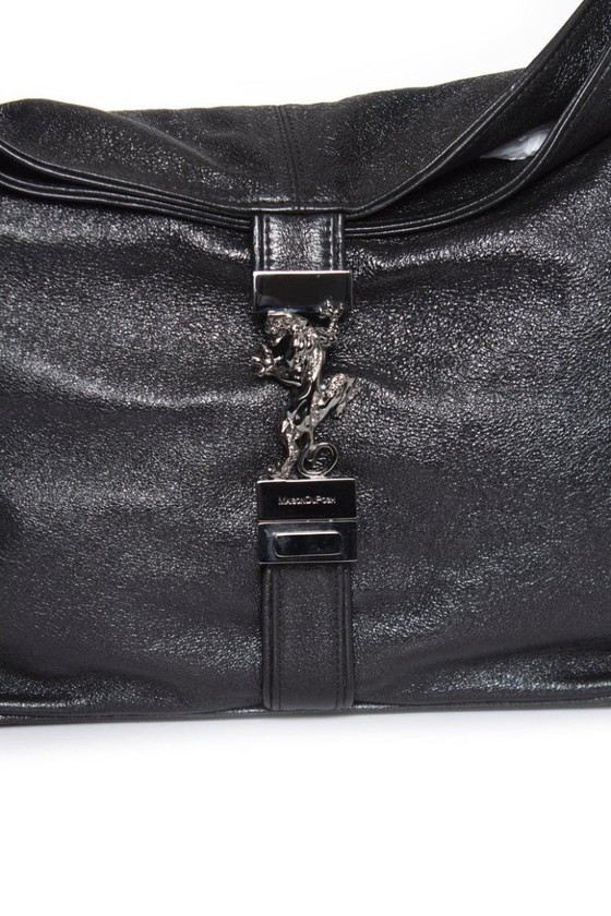 Image 1 of Maison Du Posh, borsa in pelle stropicciata effetto metallico