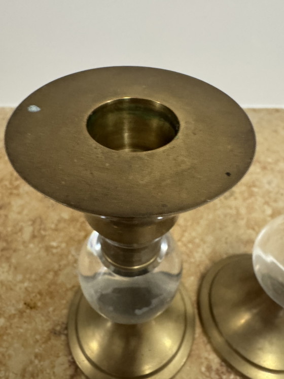 Portacandele Ottone Plexi Anni '70 – Brass, Plexiglass (photo 12 of 15)