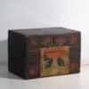 Antique painted trunk in pine wood – China, circa 1900 – Storage cabinet, Iron (photo 9 of 40)