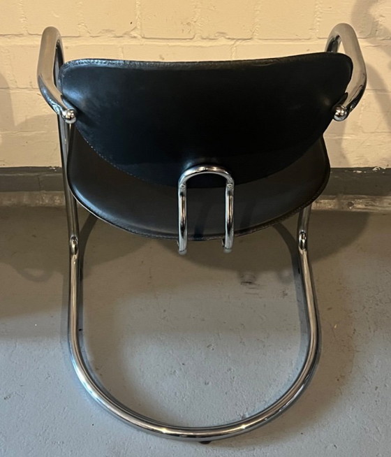 Image 1 of Set of 11 vintage cantilever chairs by Effezeta (attributed) – Italian Bauhaus design (1980s)