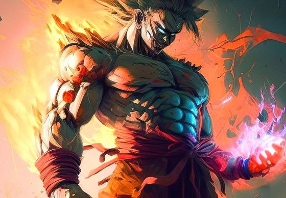 Image 1 of Alberto RICARDO - Dragon Ball 1 - Toile d'artiste