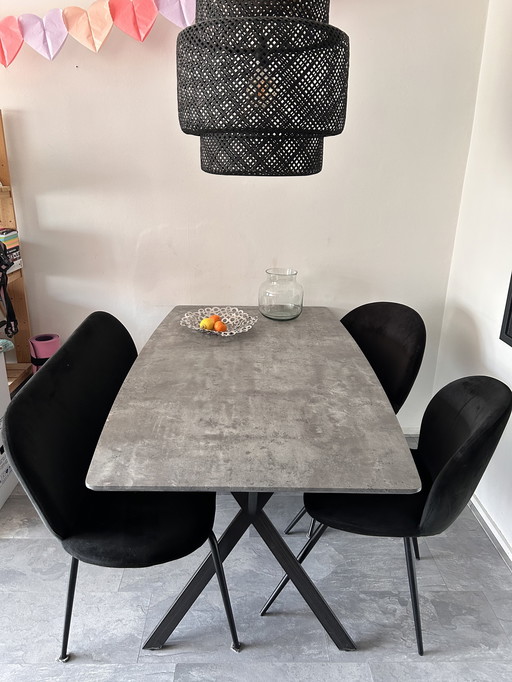 Semi Oval Dining Room Set