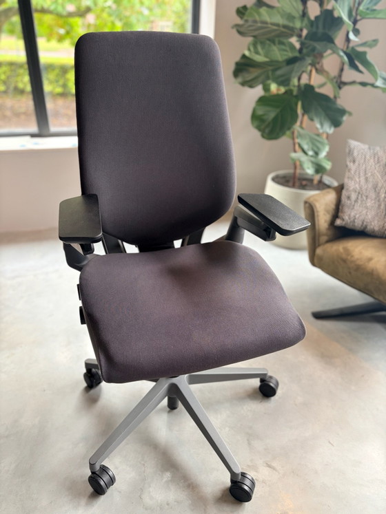Chaise de bureau Steelcase Gesture, Chaises de bureau, Textile, Métal, Gris (photo 5 sur 6)