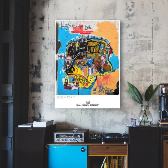 Image 1 of Teschio - Jean-Michel Basquiat - 1981 - Poster 70 x 100 cm