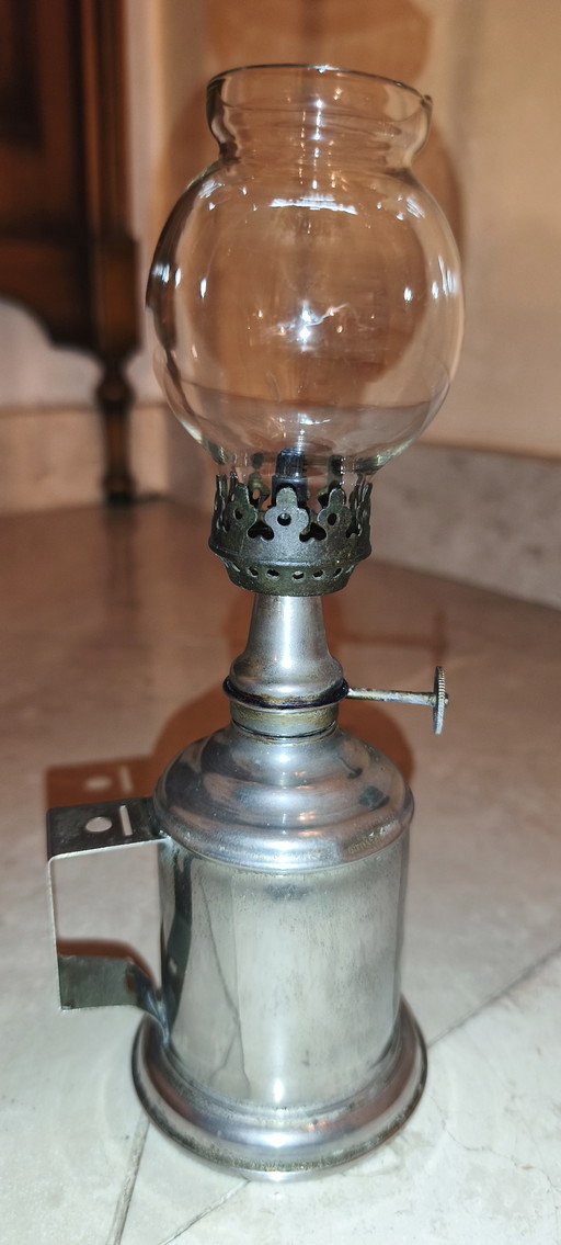 Antique Mineral Essence Table Lamp "L'Espérance" – tafellampen, Glass, Metal