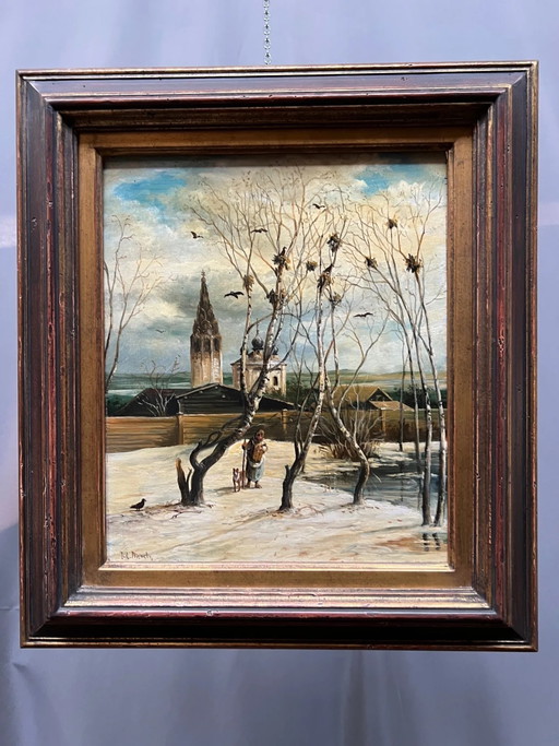 Painting, The towers have arrived – schilderijen tekeningen, Wood (photo 2 of 12)