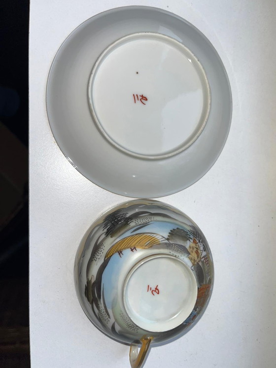 Image 1 of Servizio da tè giapponese vintage Geisha in the Garden