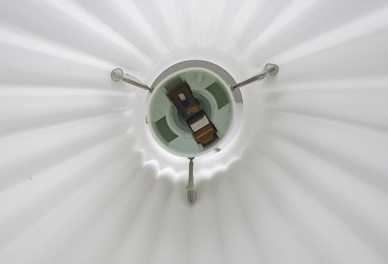 Image 1 of 2x Lamp - TYP T0712 - Opaline glas plissé - Ikea / 365+ Lunta 11