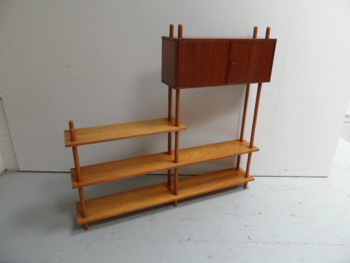 Vintage room divider open bookcase