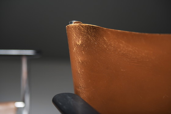 Image 1 of Superbe paire de fauteuils Pollock en cuir par Charles Pollock pour KNOLL Int.