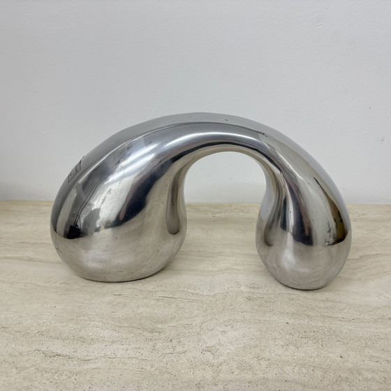 Image 1 of Biomorphic Sculpture Object in Aluminum by Eva & Peter Moritz for IKEA, 1980
